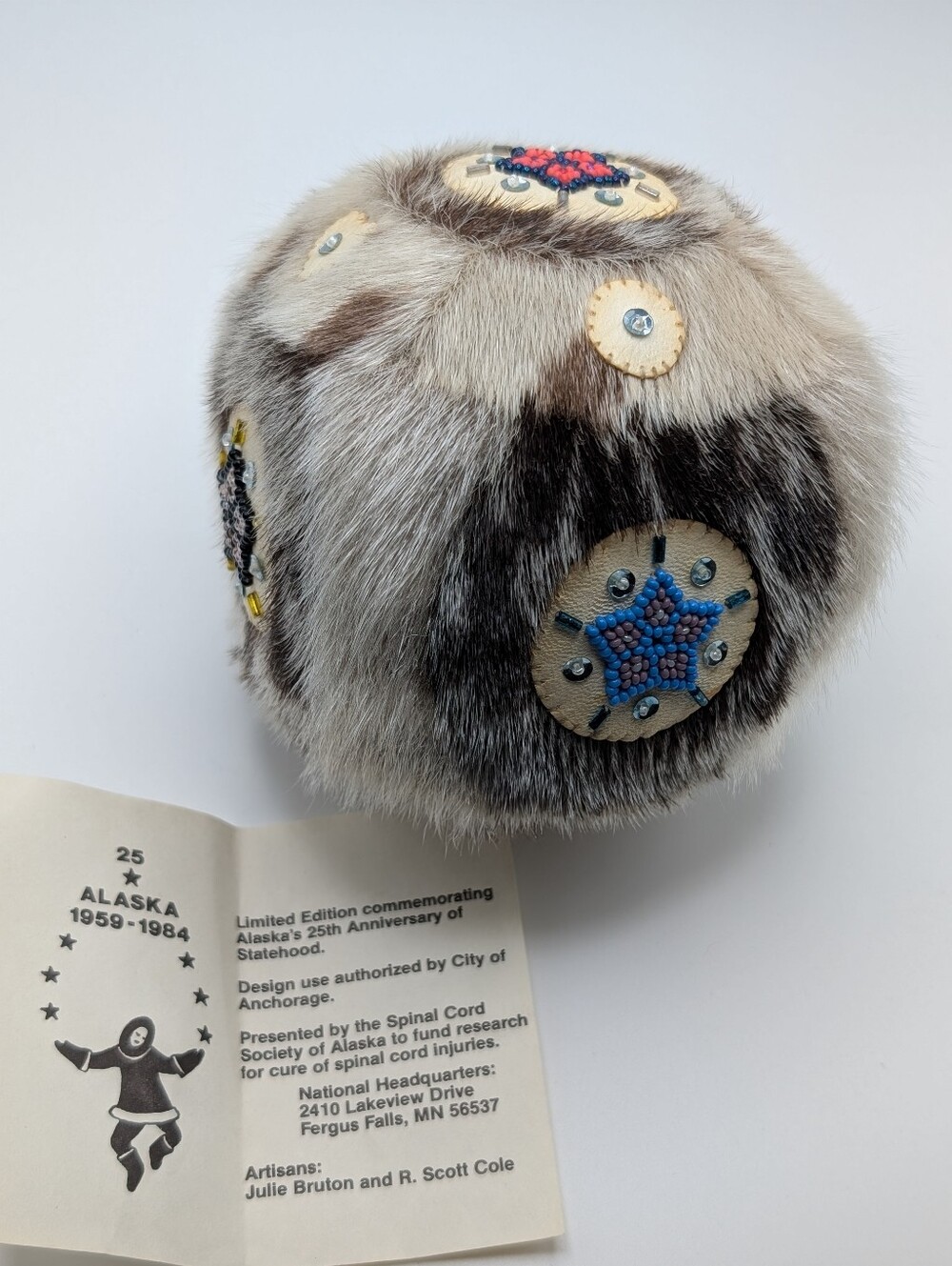 Alaskan Seal Skin Ball - Picture 2 of 4